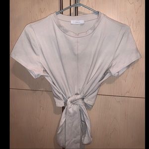 Beige short sleeve top